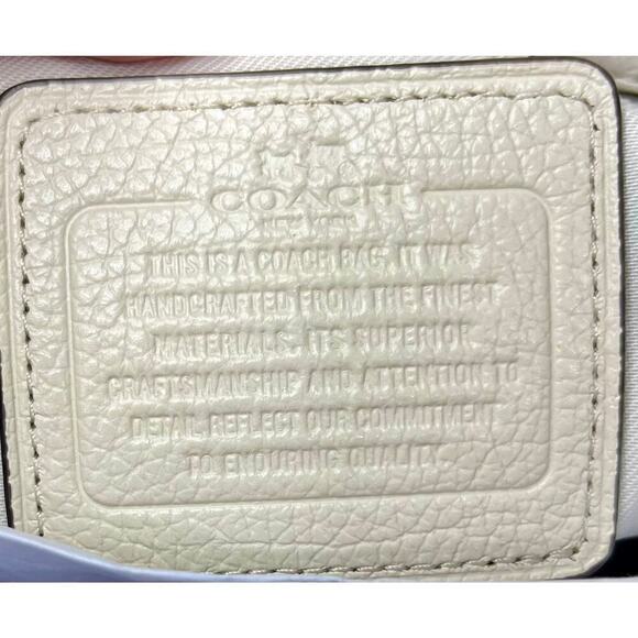 Coach 56832 Mercer Satchel 30 Polished Pebble Leather With Bandana Rivets - Picture 12 of 13